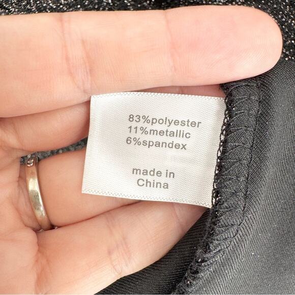 NWT Lane Bryant Twist-Front Shimmer Peplum Top Plus Sz 18/20 Cocktail Glam Bling - Picture 12 of 13